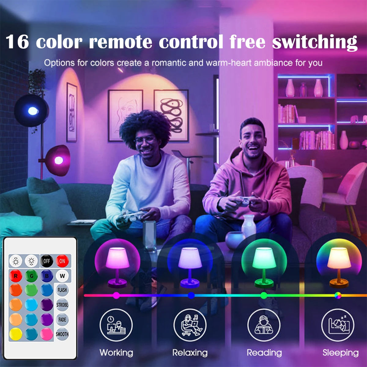 Remote Control LED RGB Bulb